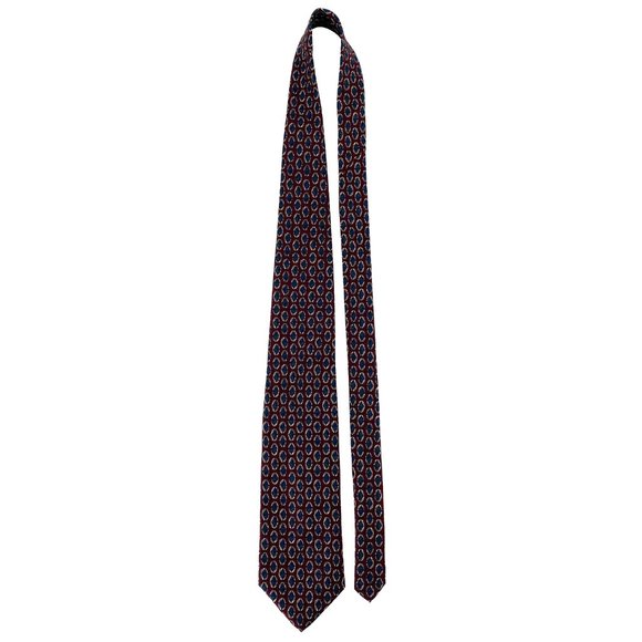 XMI 325 SERIES for NORDSTROM Oval Geometric All Silk Tie Made in USA - Picture 5 of 15